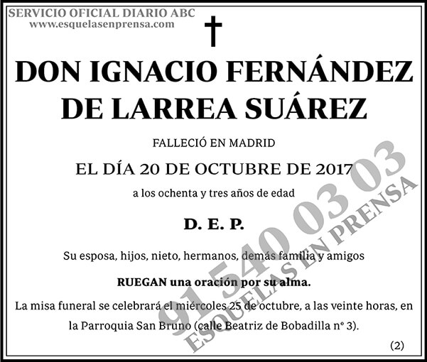 Ignacio Fernández de Larrea Suárez